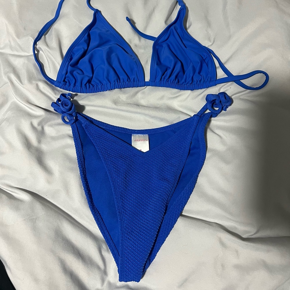 Blue bikini